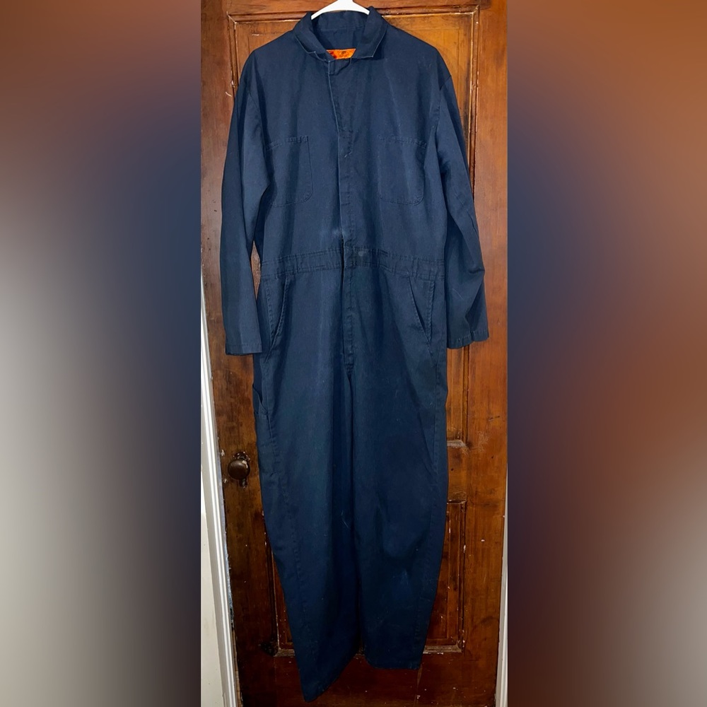 Mechanic Long Sleeve Coveralls, Dark Navy
